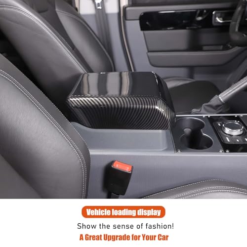 Armrest Box Cover Center Console Pad Compatible with INEOS Grenadier 2020 (Carbon Fiber)