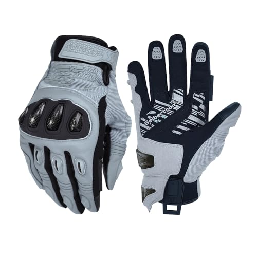 SPS 4 Winter Unisex Touchscreen Road Racing Motorcycle MTB Sports Gloves Also fit BMX MX ATV Mountain Bike Bicycle Cycling Off (Grey Sps-4 / M Adult)
