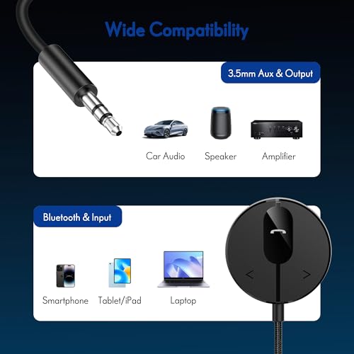 BK01 Bluetooth Car Kit (Magnet Mount Receiver with Ground Loop Noise Filter)