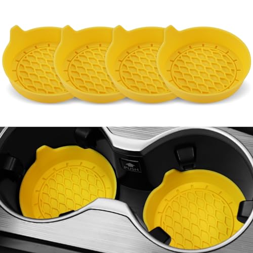 Car Cup Holder Coaster (Yellow)