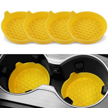 Car Cup Holder Coaster (Yellow)