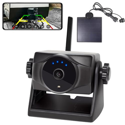 1080P Solar Magnetic Wireless Backup Camera (One Camera with Solar Panel)