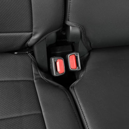 Tacoma Car Seat Covers Custom Fit for Toyota Tacoma (Leather (Black) / 2024-2026 Tacoma (Petrol) Full Set)