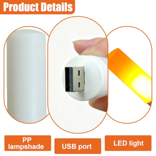 Flame Car USB LED Lights (1PC)