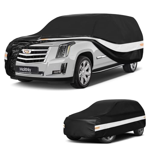 10 Layers SUV Car Cover Custom Fit for Cadillac Escalade ESV (Black Gray / Custom Fit for Cadillac Escalade ESV)