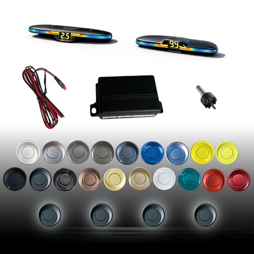 Parking Sensor kit New Feature Rear with Selectable Distance in Feet (Matte Black)
