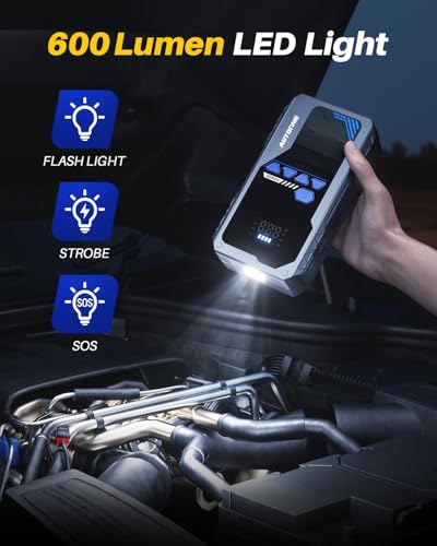 JWA2 Jump Starter with Air Compressor (8000A with Inflator)