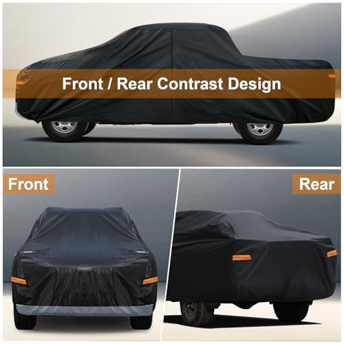 Heavy Duty Truck Cover for Chevy Silverado 1500 (5-Silverado 1500(1998-2025) Crew Cab SB Bed / PE-Black)