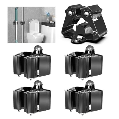 Broom Holder Wall Mount 4 Pack (4 / Black)