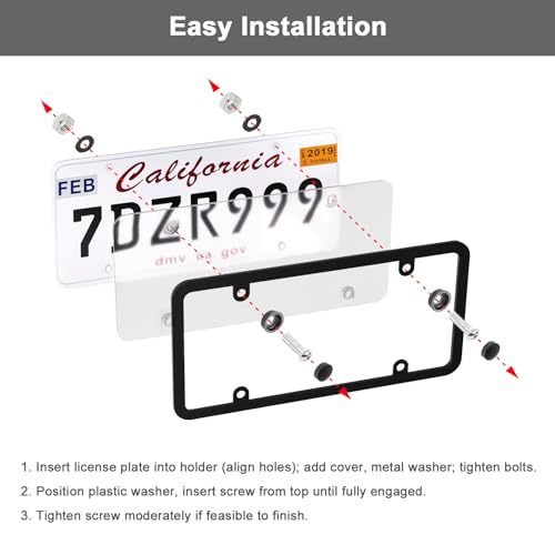 Transparent License Plate Cover and Frames (grey-clear)
