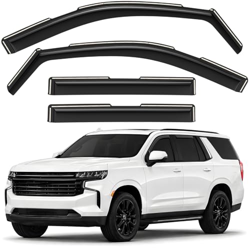Window Deflectors Smoke Tinted in (For Tahoe 21-26)