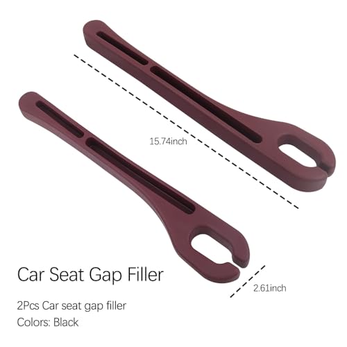 2PCS Car Seat Gap Filler Organizer with Phone Holder (Red)