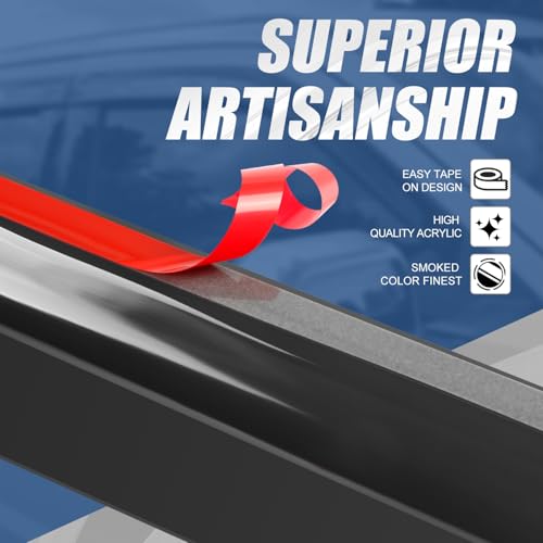 2PCS Tape On Window Visors for 2005 (05-09 Scion TC)