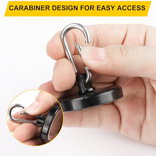 Magnetic Hooks (Black / 1.73in)
