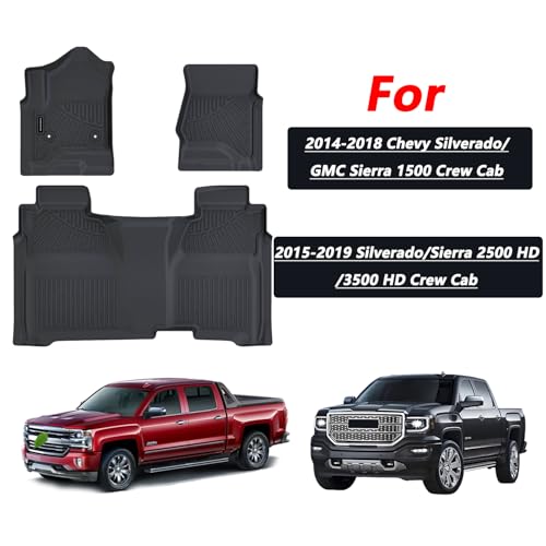 Floor Mats for 2014 (2014-19|For Silverado GMC|2st)