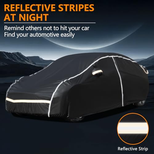 Car Cover Waterproof All Weather for 192" (Black / YL+SUV)