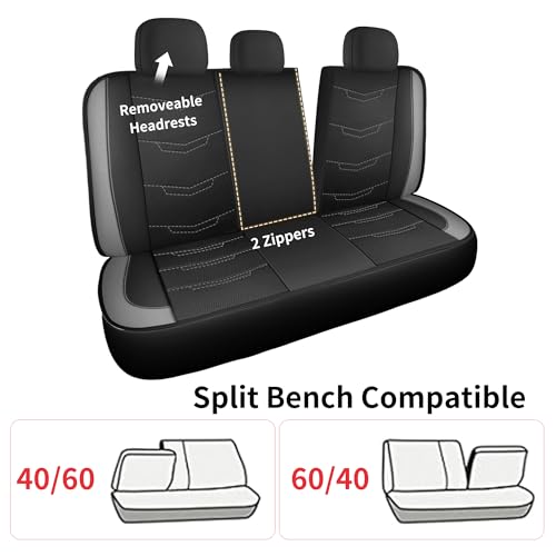 Car Seat Cover (N2 Black Gray / Full Set)