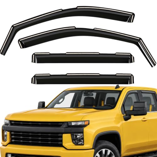 Extra Durable Window Deflectors In (For Chevy Silverado 20-26 2500/3500)