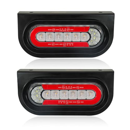 T012 Trailer Lights with Bracket (with Round Metal Box)