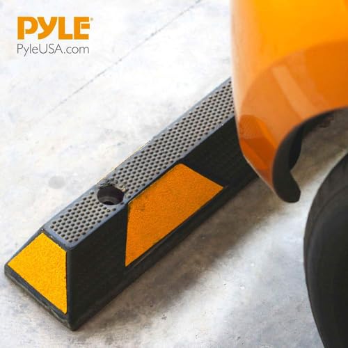Heavy Duty Wheel Stop Garage Parking Aid for Cars & Trucks (2 Pack)