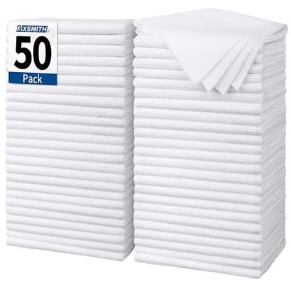 White Microfiber Cleaning Cloth (50pk / White)
