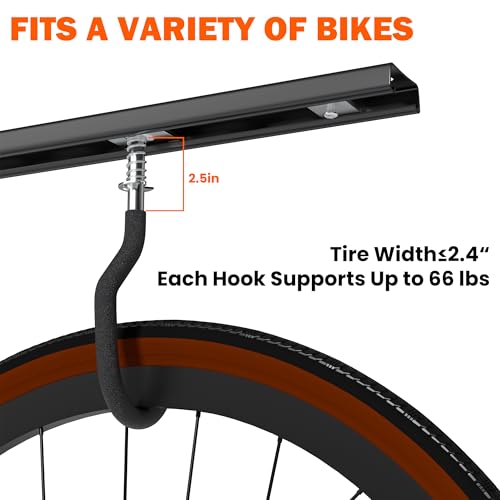 Ceiling Bike Rack for Garage (Adjustable Bracket)