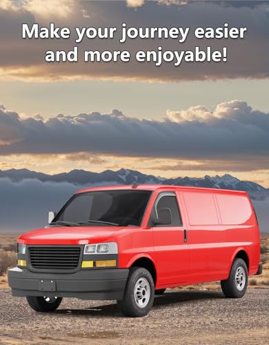 Window Rain Guards for Chevy Express Van & GMC Savana 2500 3500 1996 (For Chevy Express Van/GMC Savana 1996-2026)