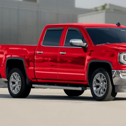 in Channel Extra Durable Rain Guards for GMC Sierra 1500 2014 (For Sierra 14-18 1500/2500/3500)