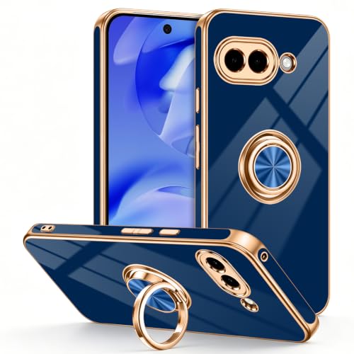 for Google Pixel 9A Case with Ring Stand Blue (Blue / 6.3'' Pixel 9A)