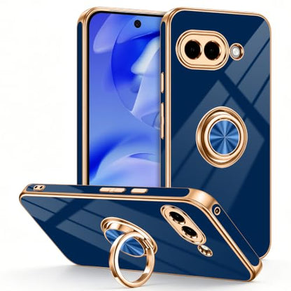 for Google Pixel 9A Case with Ring Stand Blue (Blue / 6.3'' Pixel 9A)