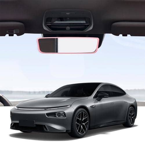 Car Rear View Mirror Protector Frame (Pink-2PCS)