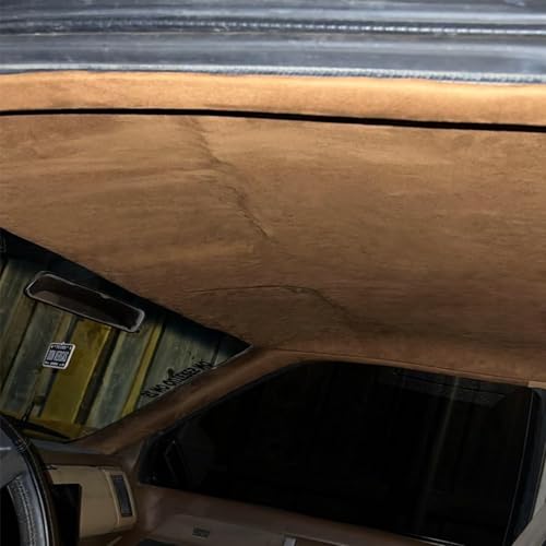 Suede Headliner Fabric with Foam Backing (Tan / 96"L×60"W)