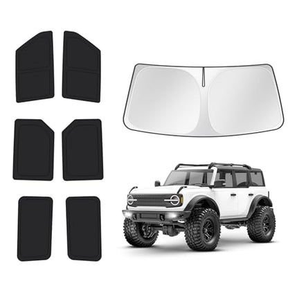Windshield Sun Shade for Ford Bronco 2021 (Sun Shade for Ford Bronco 21-26)