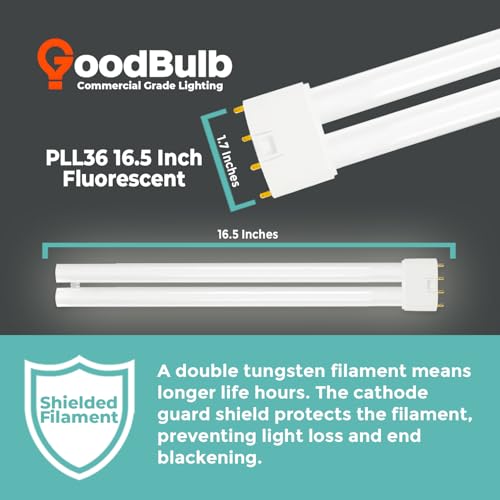 PLL36 841 36W 16.5" Twin Tube Compact Fluorescent Light Bulb 4 (4100k / 10 Count (Pack of 1))