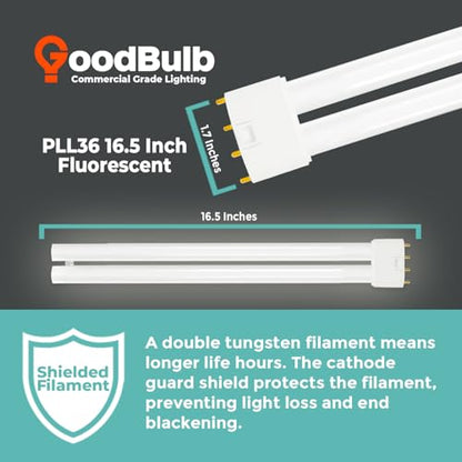 PLL36 841 36W 16.5" Twin Tube Compact Fluorescent Light Bulb 4 (4100k / 10 Count (Pack of 1))