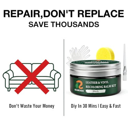 Black Leather Repair Kit (Black)