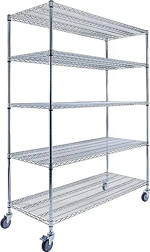 60"x24"x72" Chrome 5 (60"x24"x72" 5-Tier / Chrome)