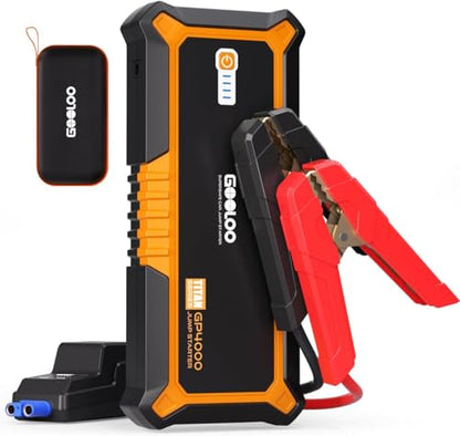 GP4000 4000A & 24000mAh 12V Car Battery Jumper Starter Portable (orange)