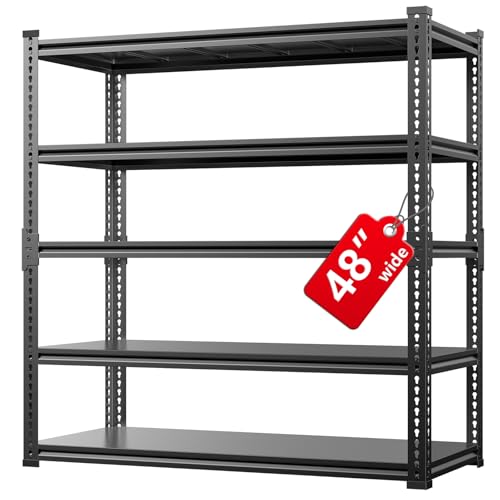 5 Tier 3000 lbs Heavy Duty Metal Garage Shelf (48" W*24" D*72" H)