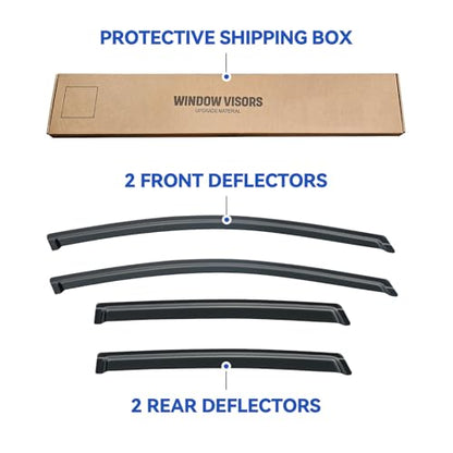 Window Visors Rain Guards for 2012 2013 2014 2015 2016 Honda CRV CR (2012-2016 Honda CRV)