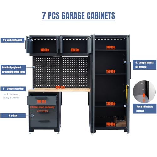 Garage Storage Cabinet System 7 (Normal)