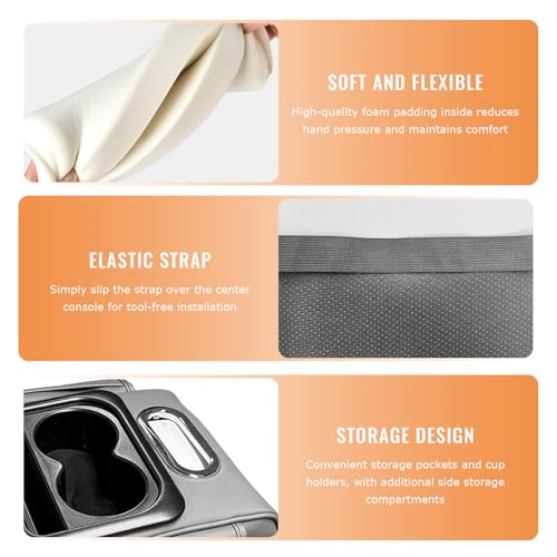 Car Center Console Armrest Pillow (Normal / Gray)