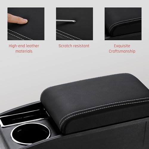 Armrest Box for Toyota Hilux Accessories (White Thread)