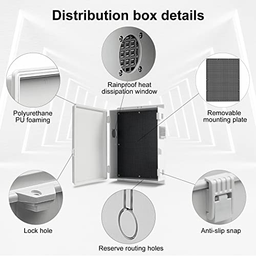 Outdoor Electrical Junction Box (15.7"H x 11"L x 4.1"W & Standard)
