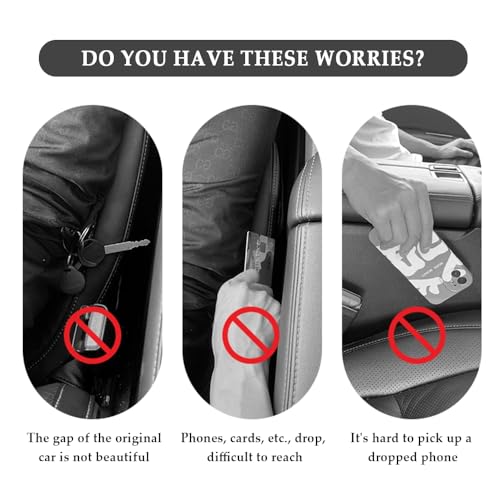 2PCS Car Seat Gap Filler (Carbon Fiber)