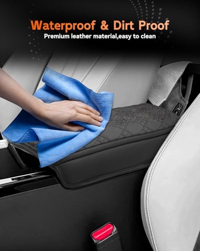for 2025 2026 Acura ADX Center Console Cover Armrest Box Cover for ADX Accessories Console Arm Rest Protector Thickened (Acura ADX Thickened Black Leather)