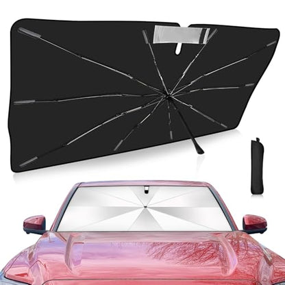 Windshield Sun Shade Umbrella Compatible with Toyota Tacoma 2016 (For Toyota Tacoma 2016+)