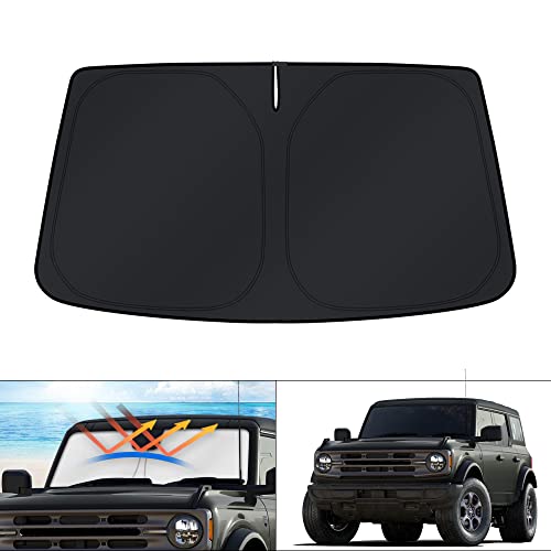 Windshield Sun Shade for Ford Bronco Accessories 2021 (For | Ford Bronco 2021-present)