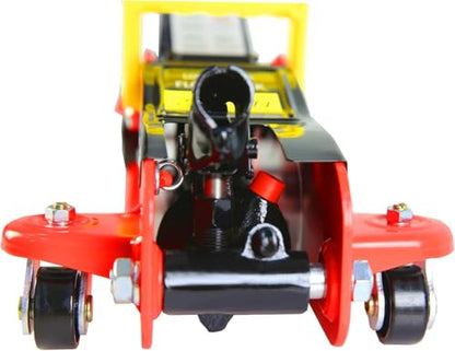 2 Ton Low Profile Floor Jack (Red - 2 Ton(Single Pump), Lift 3.3"-15.2")