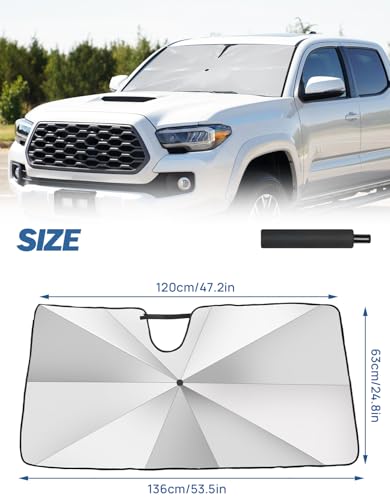 Windshield Sunshade Umbrella Compatible with Toyota Tacoma 2016 (for Tacoma)